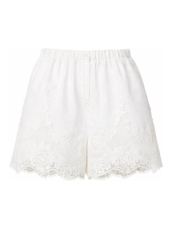 TWINSET: Trousers Shorts - White Shorts
