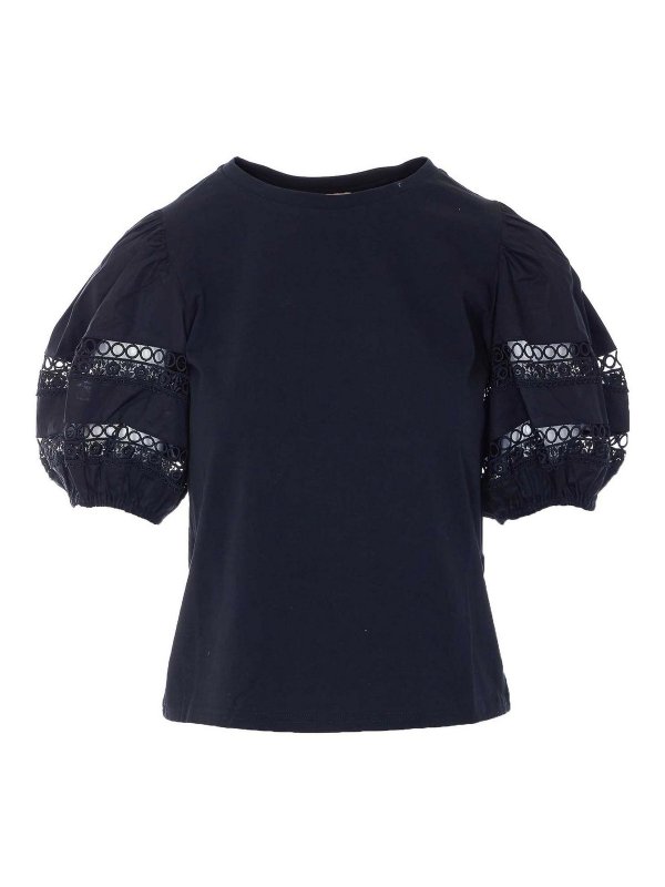 TWINSET: t-shirt - T-shirt  nera