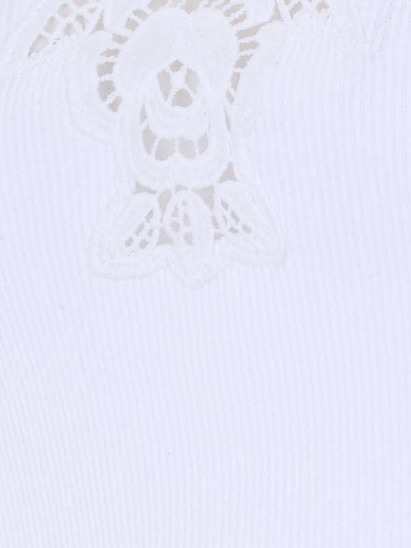 The Best Shops TWINSET: T-shirts - T-Shirt - Weiß