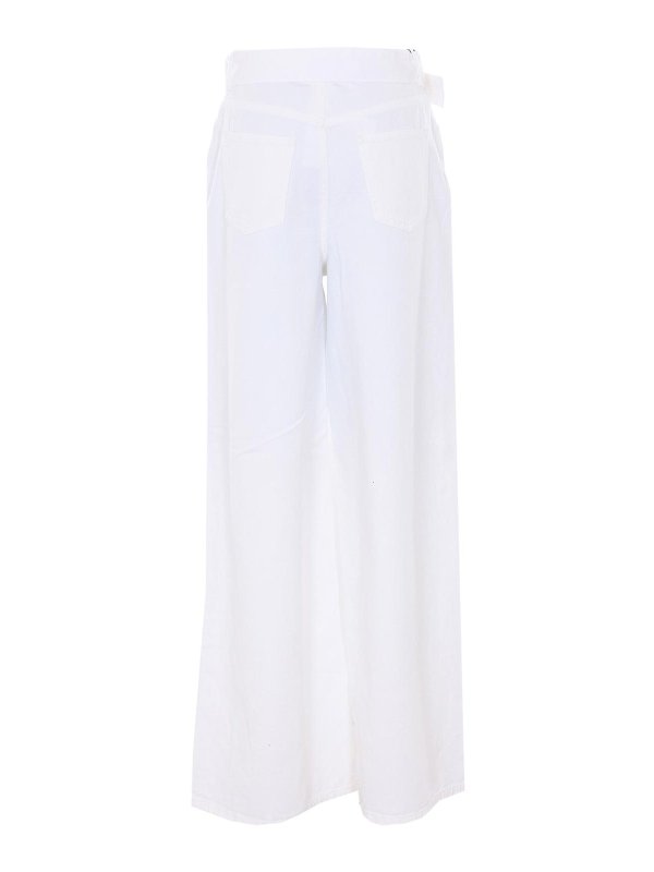 TWINSET: jeans dritti, a sigaretta online - Jeans bianchi
