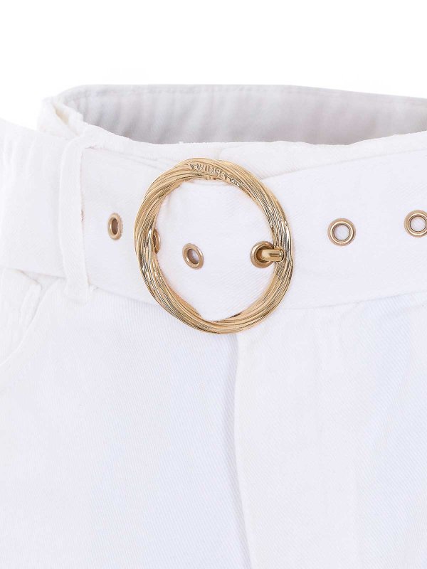 The Best Shops TWINSET: Hosen Shorts - Shorts - Weiß