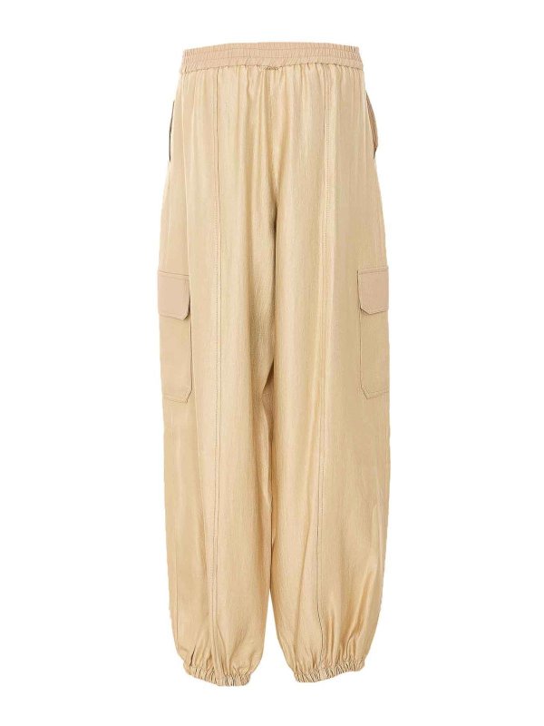 TWINSET: casual trousers online - Olden Beige Pants