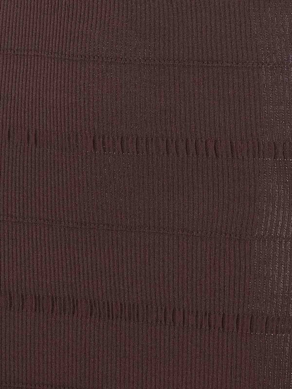 The Best Shops TWINSET: Knielange Kleider - Knielanges Kleid - Braun