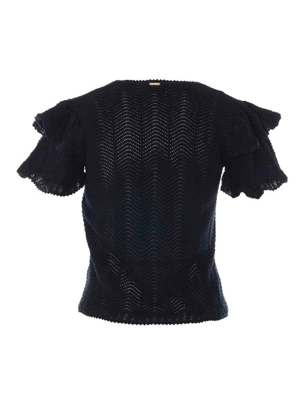 TWINSET: crew necks online - Black Sweater
