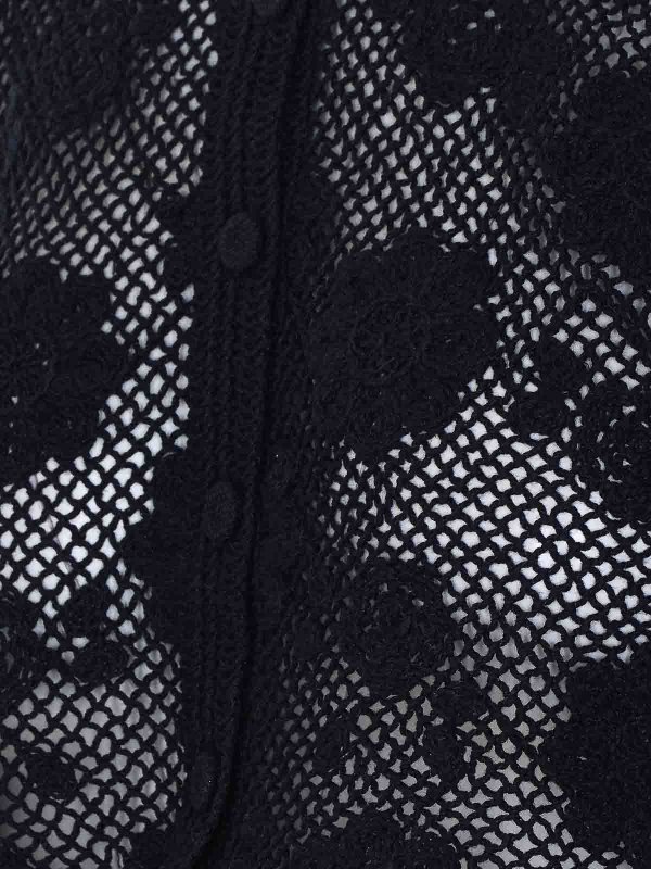 The Best Shops TWINSET: crew necks - Black Knitted Jacket