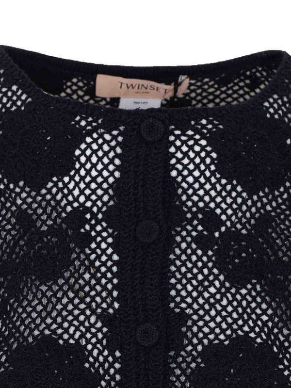 Black Knitted Jacket shop online: TWINSET