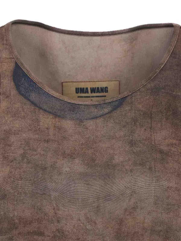 Brown Tir Top shop online: UMA WANG