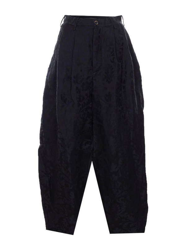 UMA WANG: Casual Hosen - Casual Hose - Schwarz