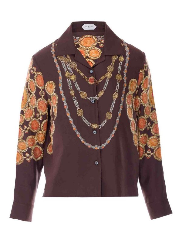 VERSACE: Hemden - Hemd - Braun