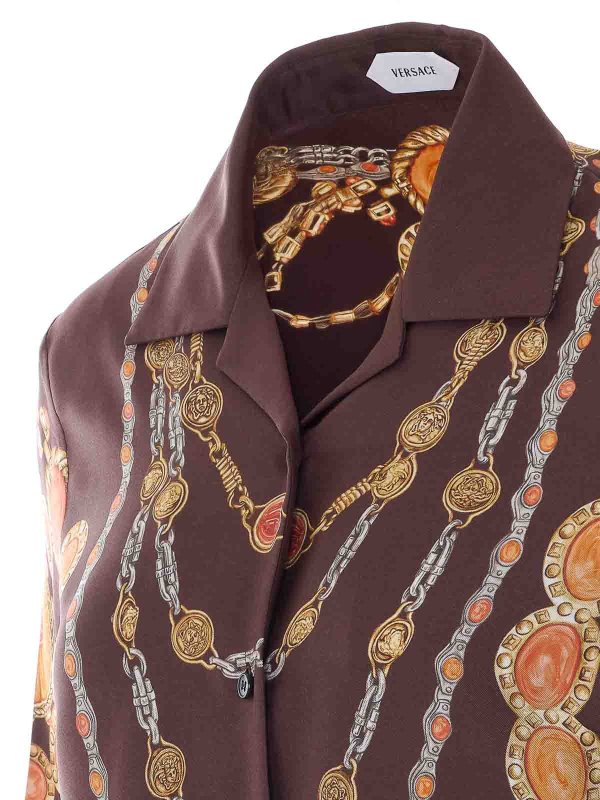 The Best Shops VERSACE: Hemden - Hemd - Braun