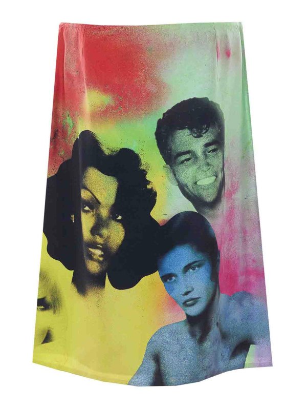 VERSACE: Knee length skirts & Midi online - Mutlicolor Printed Skirt