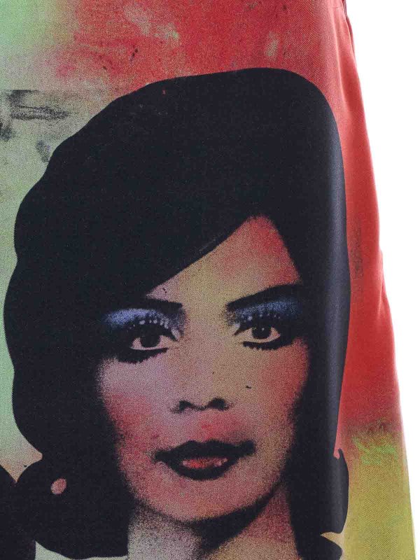 Mutlicolor Printed Skirt shop online: VERSACE