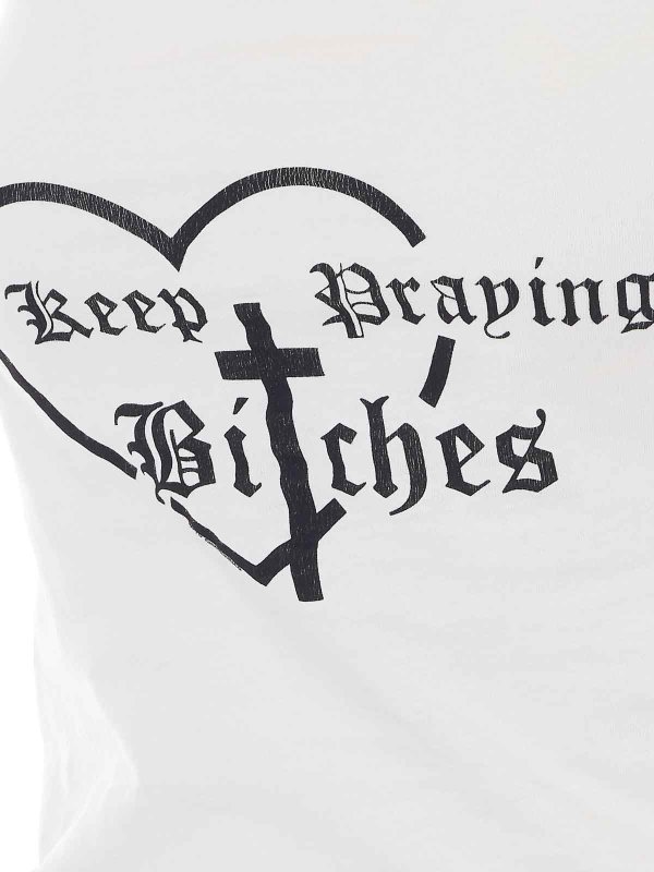 The Best Shops WILLY CHAVARRIA: Tops & Tank tops - White Keep Prating Top