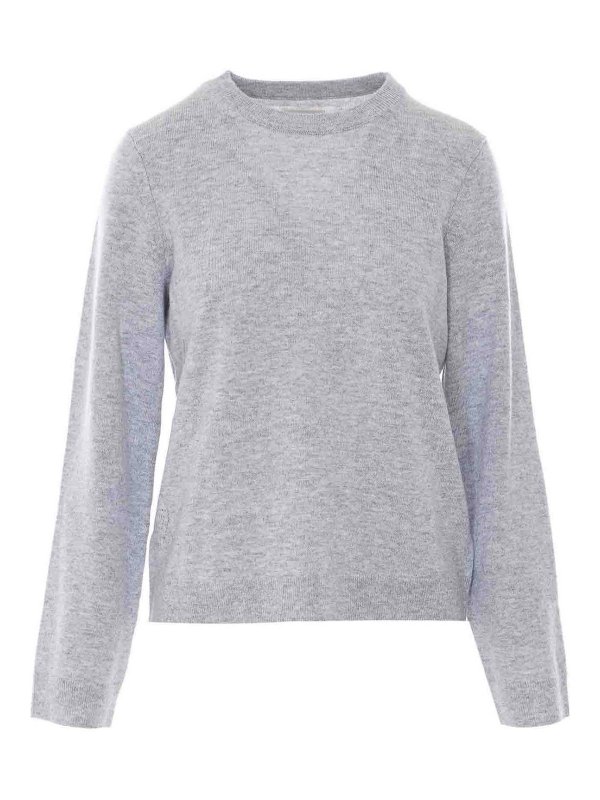 ZADIG&VOLTAIRE: Strickpullover mit Rundhalsausschnitt - Rundhalspullover - Grau