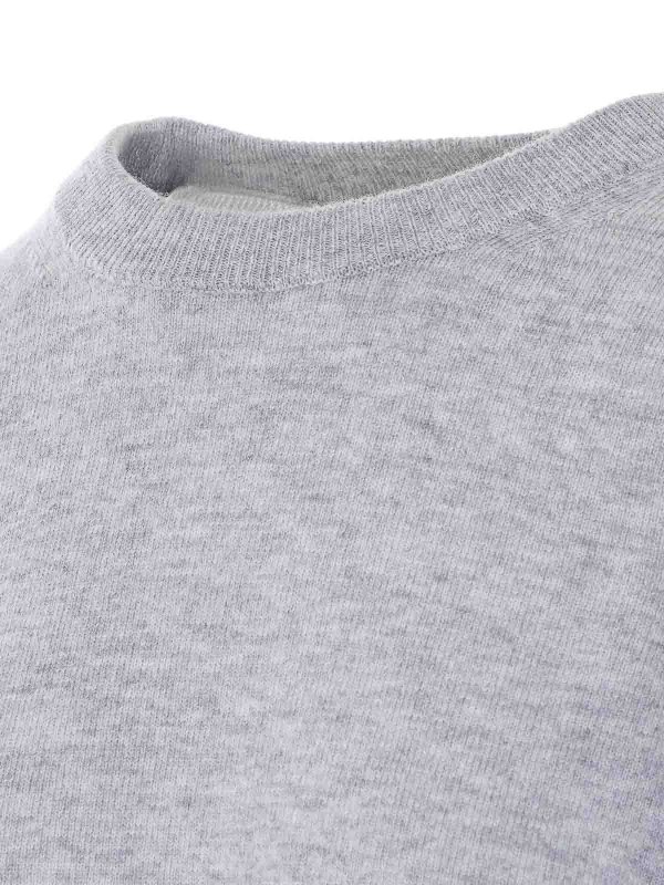 The Best Shops ZADIG&VOLTAIRE: Strickpullover mit Rundhalsausschnitt - Rundhalspullover - Grau