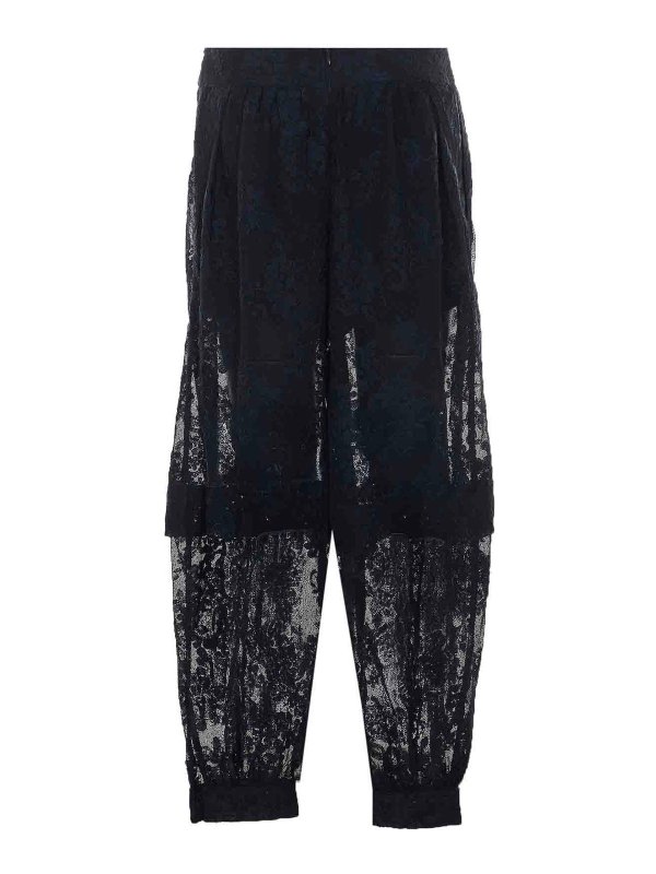ZIMMERMANN: casual trousers online - Black Harem Pants
