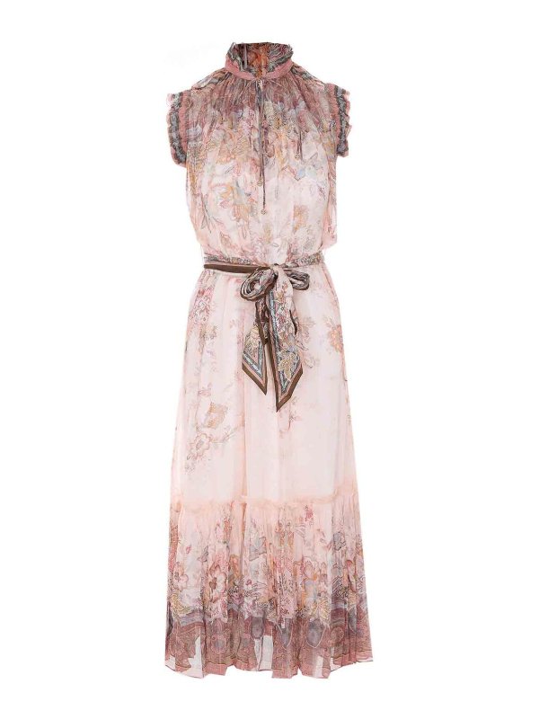ZIMMERMANN: Knielange Kleider - Knielanges Kleid - Nude