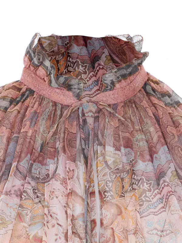 Knielanges Kleid - Nude shop online: ZIMMERMANN