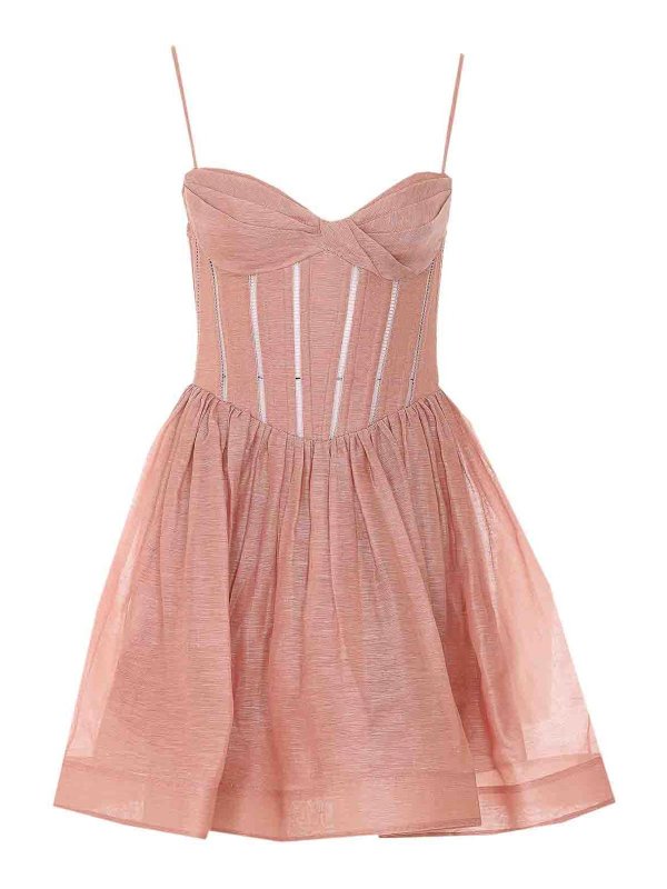 ZIMMERMANN: Knielange Kleider - Knielanges Kleid - Nude