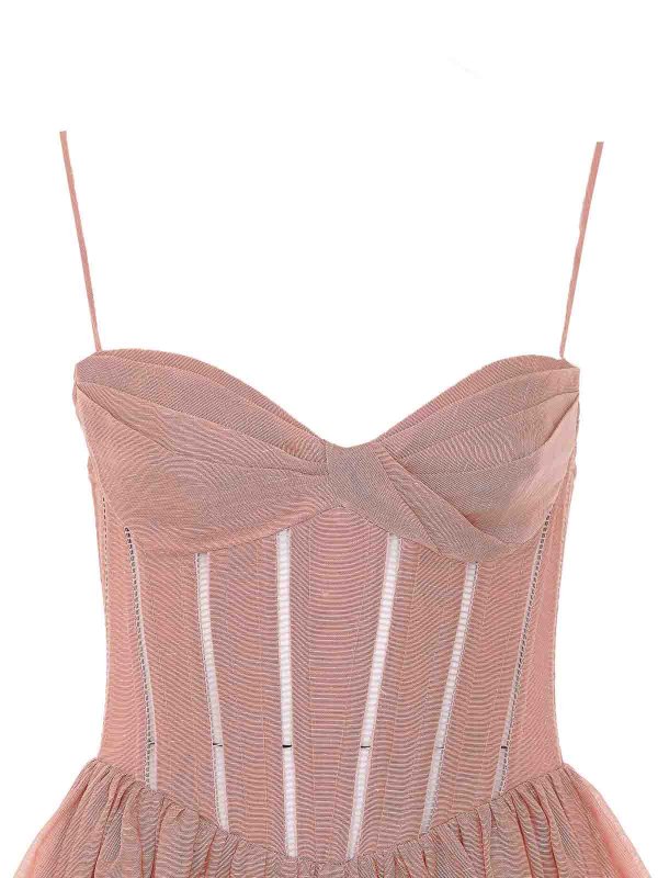 Knielanges Kleid - Nude shop online: ZIMMERMANN