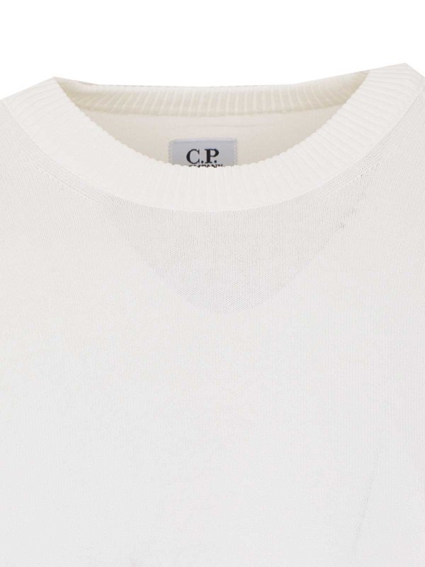 クルーネック - 白 shop online: C.P. COMPANY