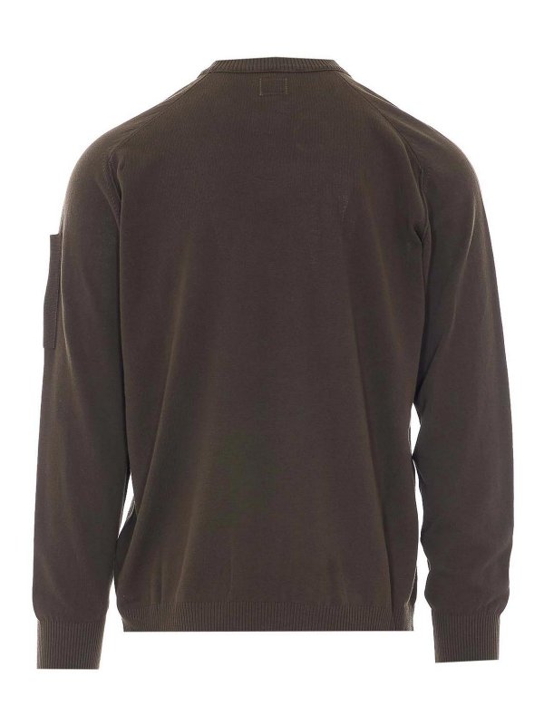 C.P. COMPANY: Strickpullover mit Rundhalsausschnitt online - Rundhalspullover - Grün