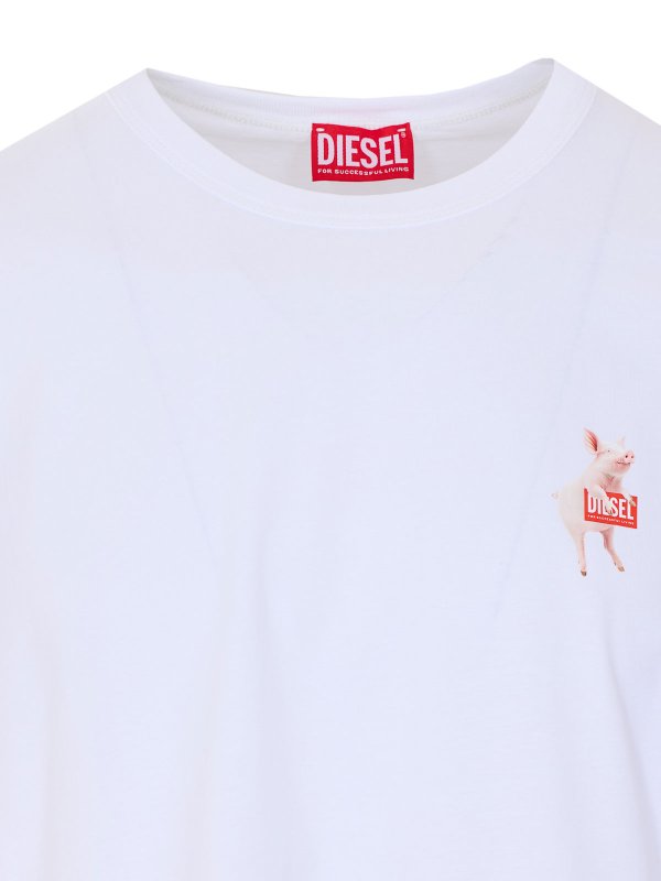 T-Shirt - Weiß shop online: DIESEL