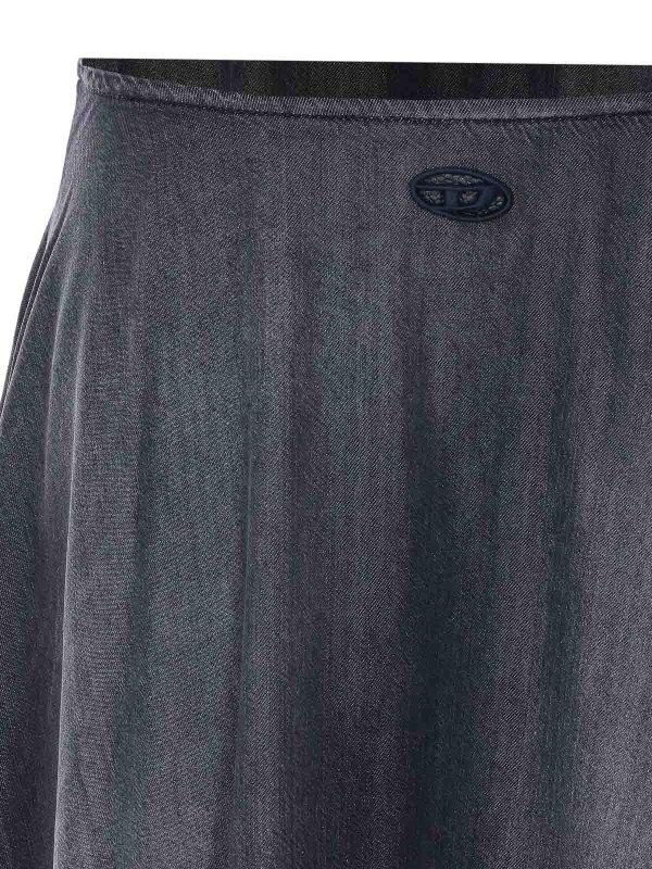 Jupe Midi - Gris shop online: DIESEL