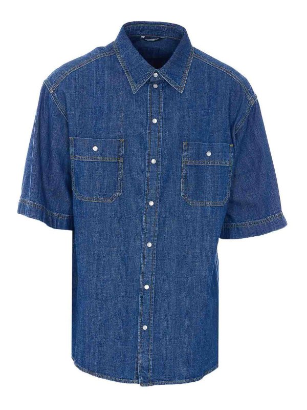 DOLCE & GABBANA: Hemden - Hemd - Blau