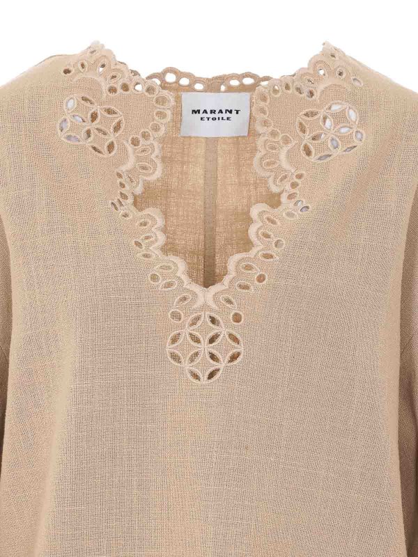 膝丈ドレス - ベージュ shop online: Isabel Marant Etoile