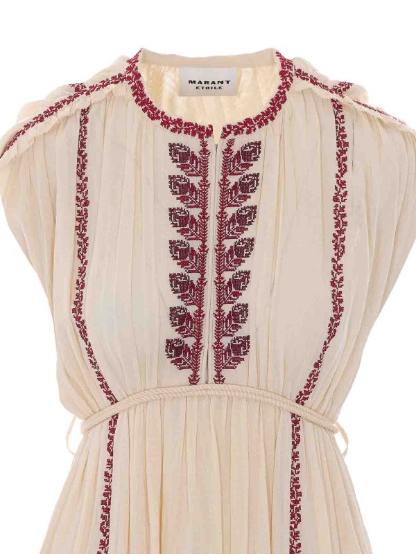 膝丈ドレス - ベージュ shop online: Isabel Marant Etoile