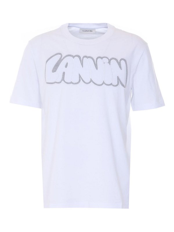 LANVIN: T-shirts - T-Shirt - Weiß