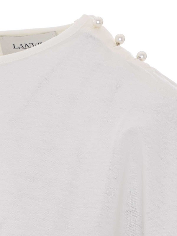 The Best Shops LANVIN: t-shirt - T-shirt  bianca