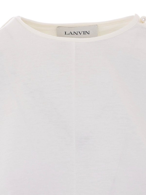 T-shirt  bianca shop online: LANVIN