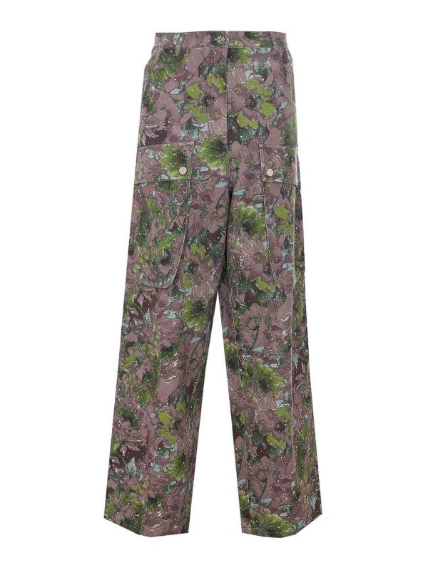 Liu Jo: Pantalons casual - Pantalons Décontractés - Vert