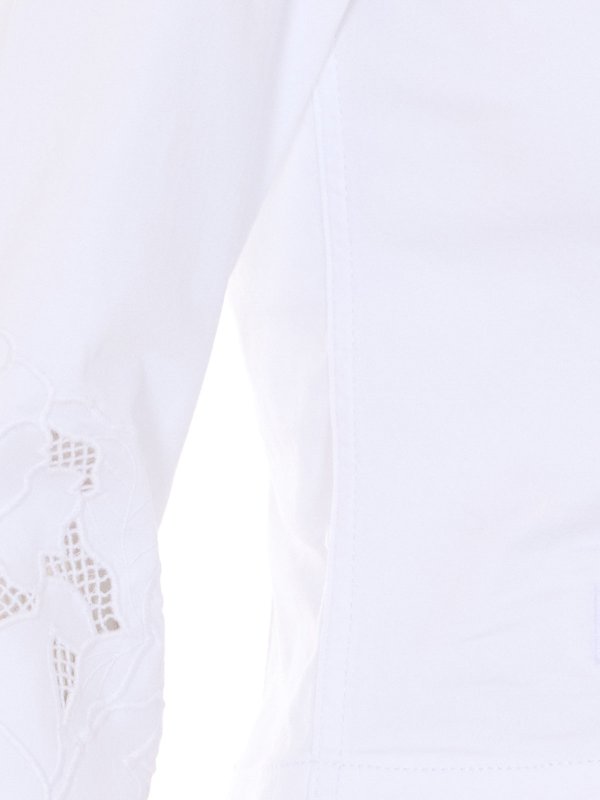 The Best Shops Liu Jo: crew necks - White Denim Jacket