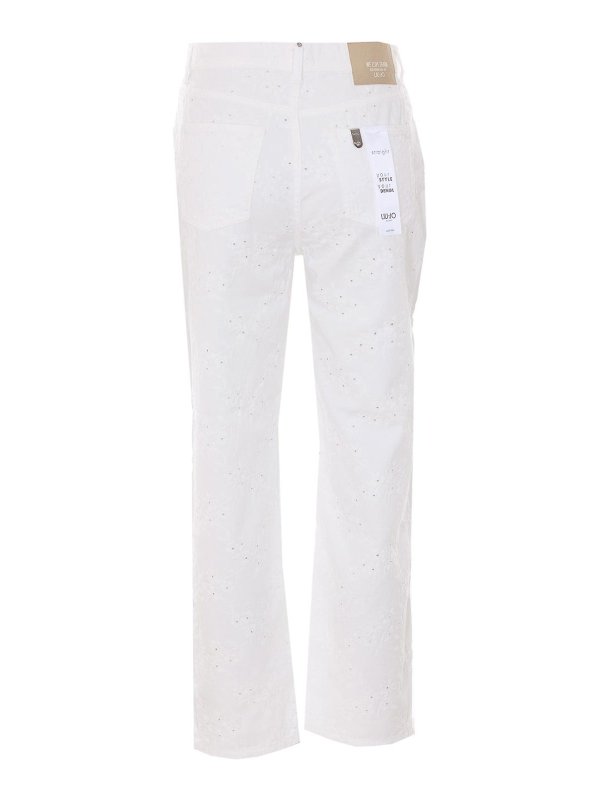 Liu Jo: straight leg jeans online - White Pants