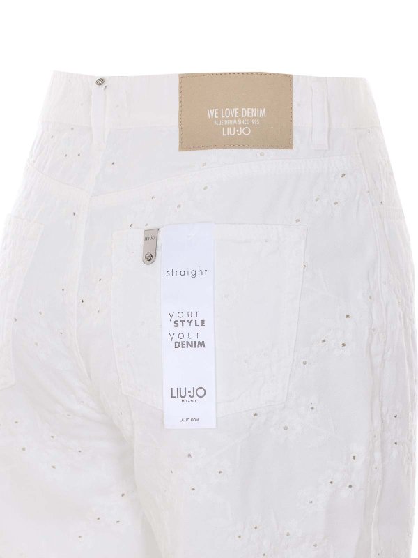 The Best Shops Liu Jo: straight leg jeans - White Pants