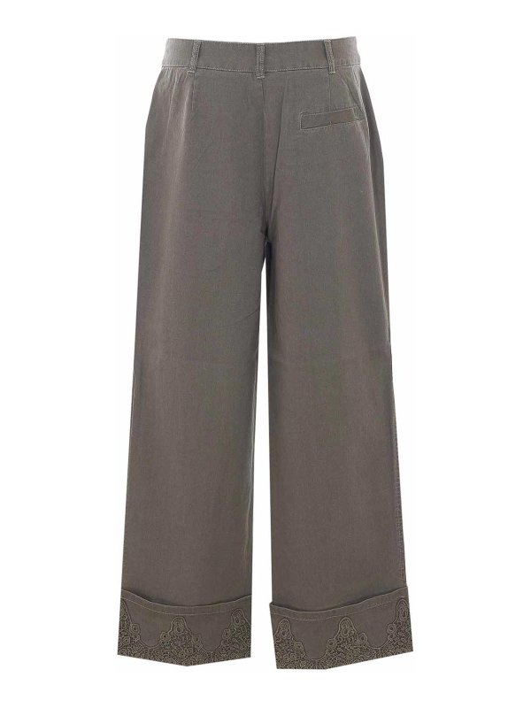 Liu Jo: casual trousers online - Green Pants