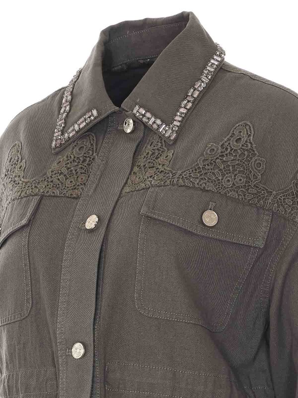 The Best Shops Liu Jo: casual jackets - Olive Green Jacket