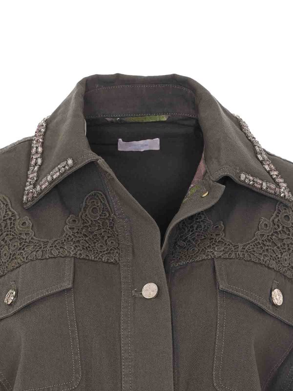 Olive Green Jacket shop online: Liu Jo