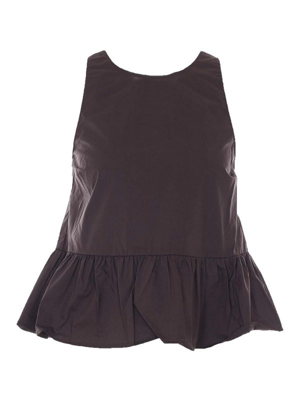 Liu Jo: Tops y camisetas sin mangas - Top - Marrón