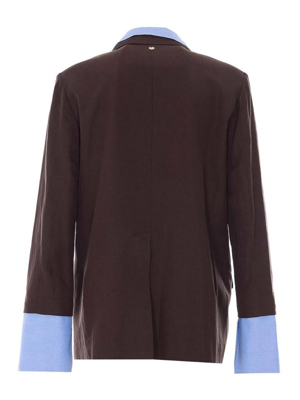 Liu Jo: casual jackets online - Brown And Light Blue Jacket