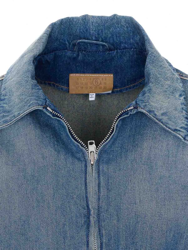 The Best Shops MM6 MAISON MARGIELA: Jeansjacken - Jeansjacke - Blau