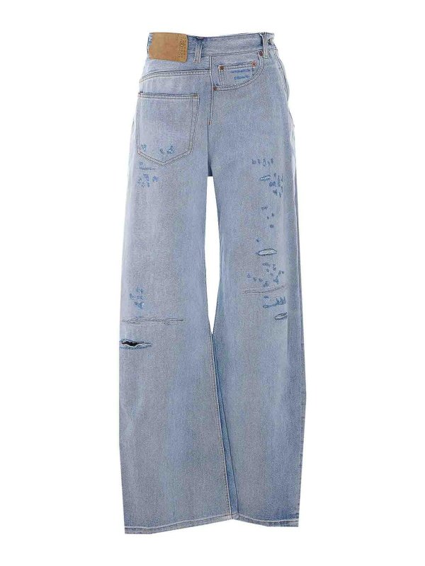 MM6 MAISON MARGIELA: Jeans Rectos - Vaqueros Rectos - Azul