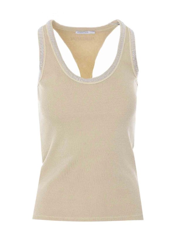 PATRIZIA PEPE: Tops und Tank Tops - Top - Beige