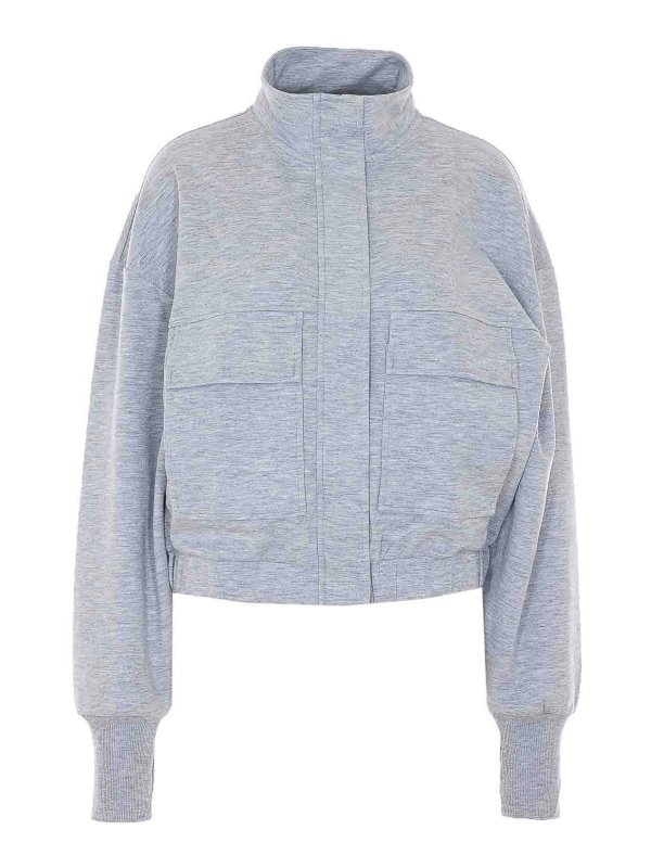PATRIZIA PEPE: Sweatshirts und Pullover - Sweatshirt - Grau