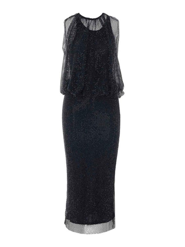 SPORTMAX: Strickpullover mit Rundhalsausschnitt - Rundhalspullover - Schwarz