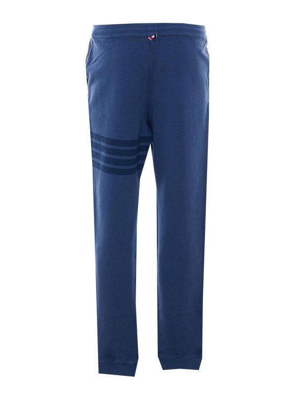 THOM BROWNE: tracksuit bottoms online - Navy Blue Track Pants