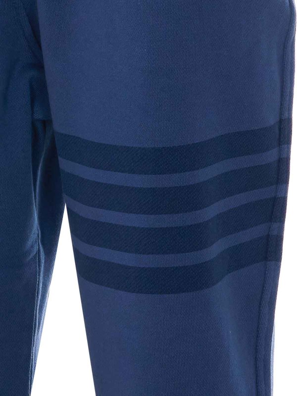 The Best Shops THOM BROWNE: tracksuit bottoms - Navy Blue Track Pants